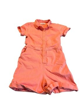 MINI BODEN peach romper
